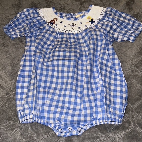 Honey Bean Smocked Disney Frozen Olaf, Anna, Elsa Bubble NWT - Picture 2 of 3